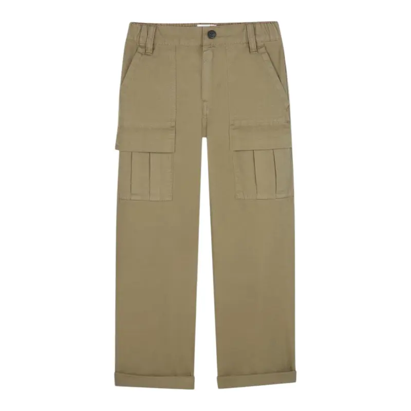 Timberland Pantalone tinta unita con Elastico In Vita Beige per Bambino