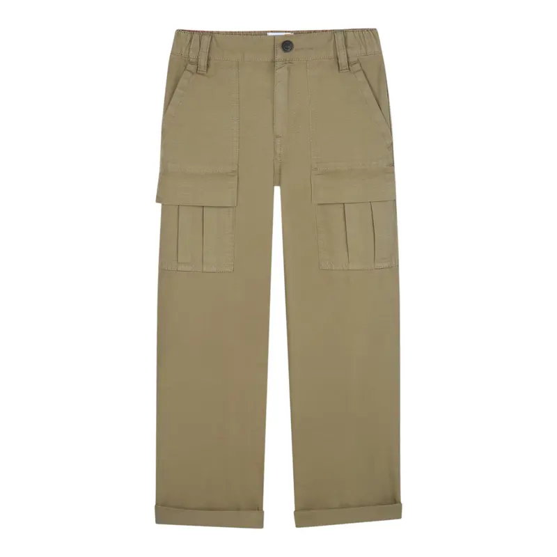 Timberland Pantalone tinta unita con Elastico In Vita Beige per Bambino