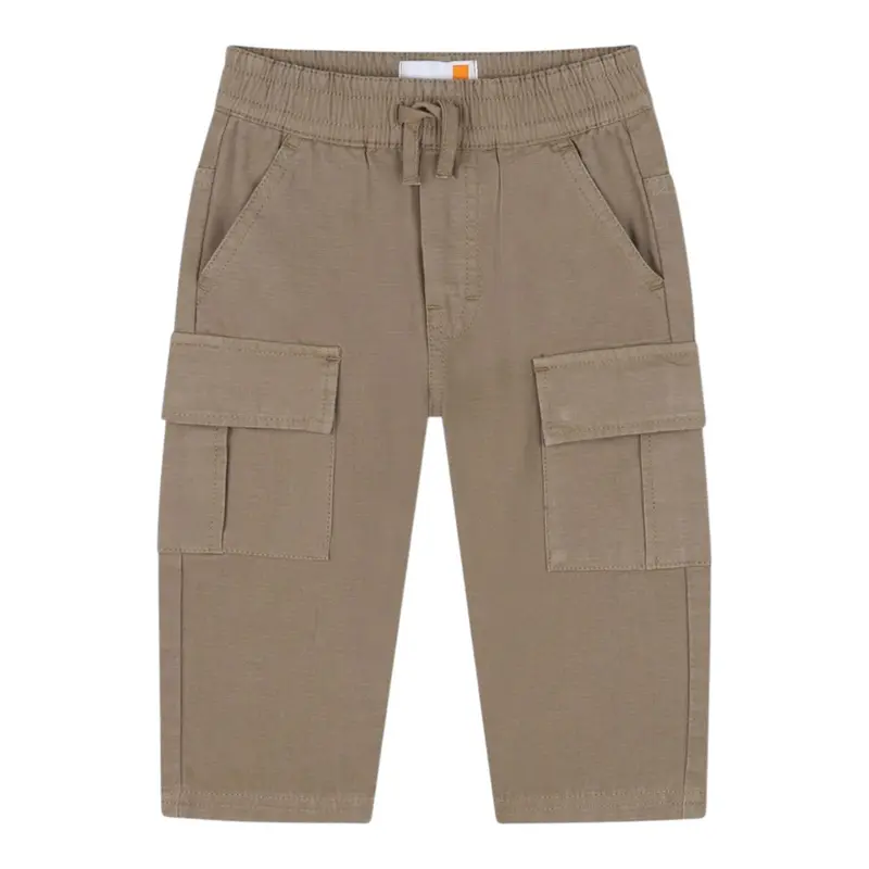 Timberland Pantalone tinta unita con Elastico In Vita Beige per Neonato