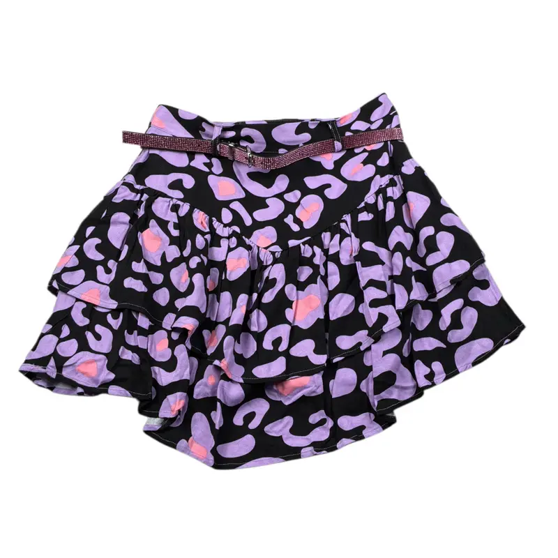 To Be Too Gonna Stampa Fantasia con Cinturinp Nero per Bambina