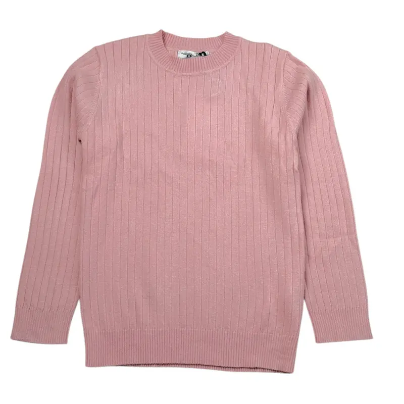 To Be Too Maglia tinta unita Girocollo Rosa per Bambina