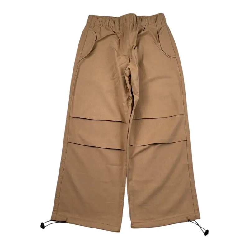 To Be Too Pantalone tinta unita con Elastico In Vita Cammello per Bambina