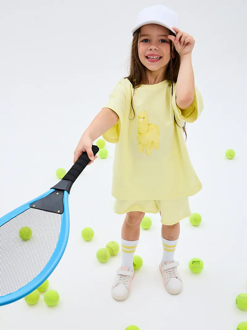 Toddler Baby T-shirt Premium Italian Cotton Yellow