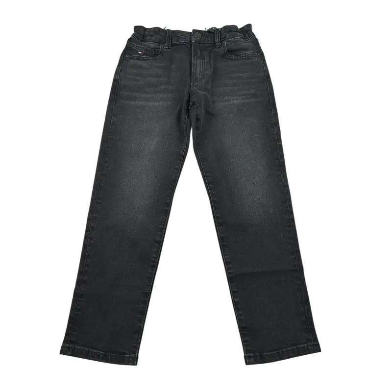 Tommy Hilfiger Jeans tinta unita con Girovita Regolabile Nero per Bambino