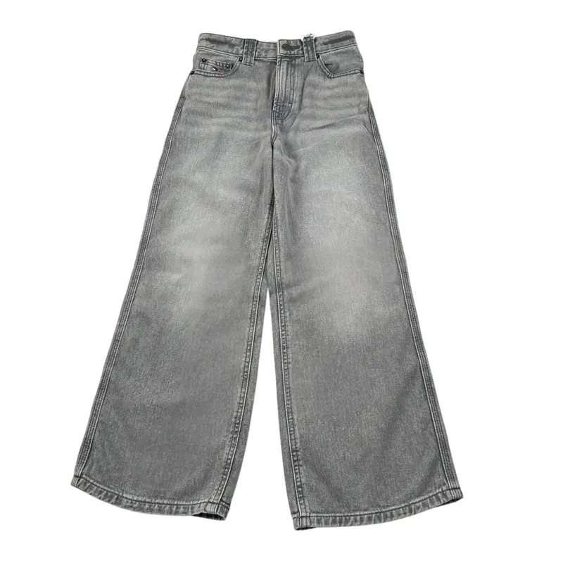 Tommy Hilfiger Jeans tinta unita Modello Palazzo Grigio per Bambina