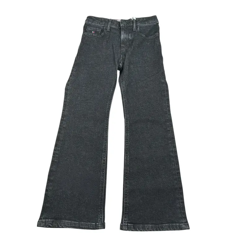 Tommy Hilfiger Jeans tinta unita Modello Zampa Nero per Bambina