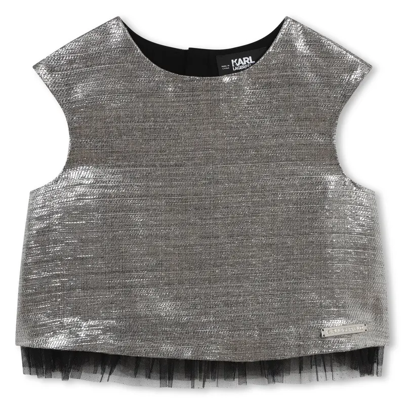 TOP ARGENTO KARL LAGERFELD