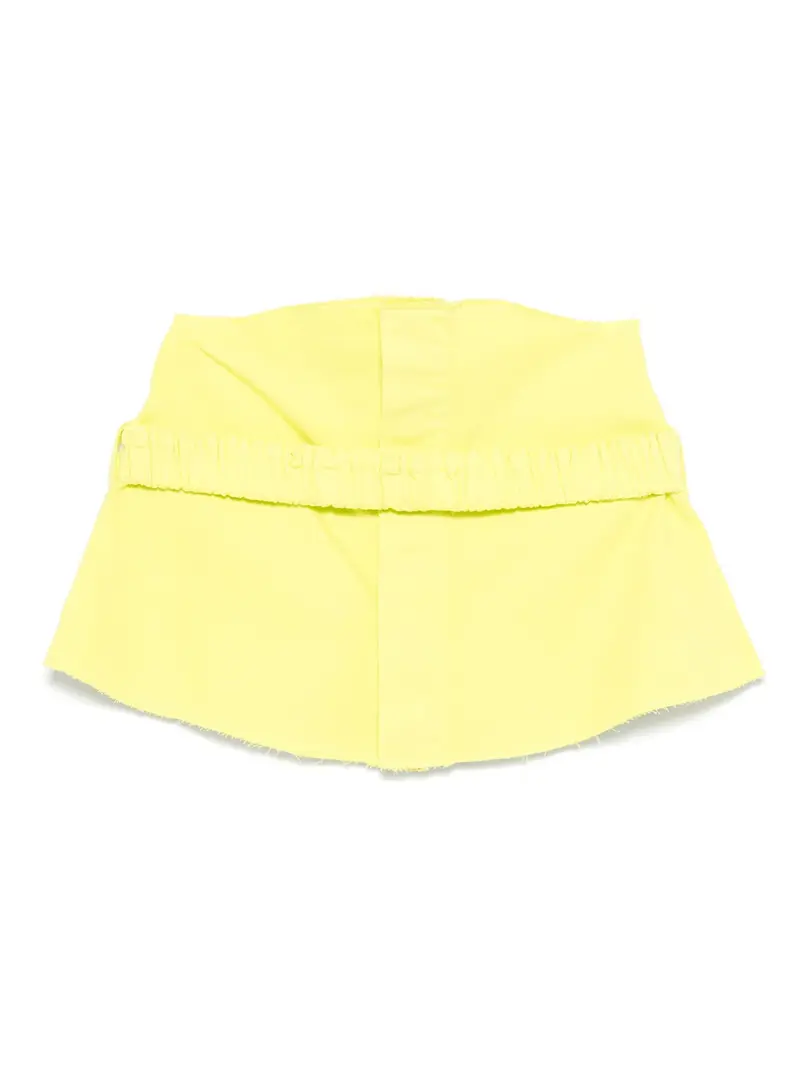 TOP IN DENIM  CON CINTURINO LIME DOUUOD