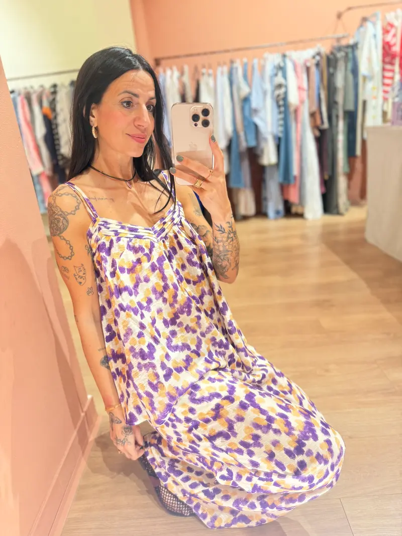 Top maculato lilla