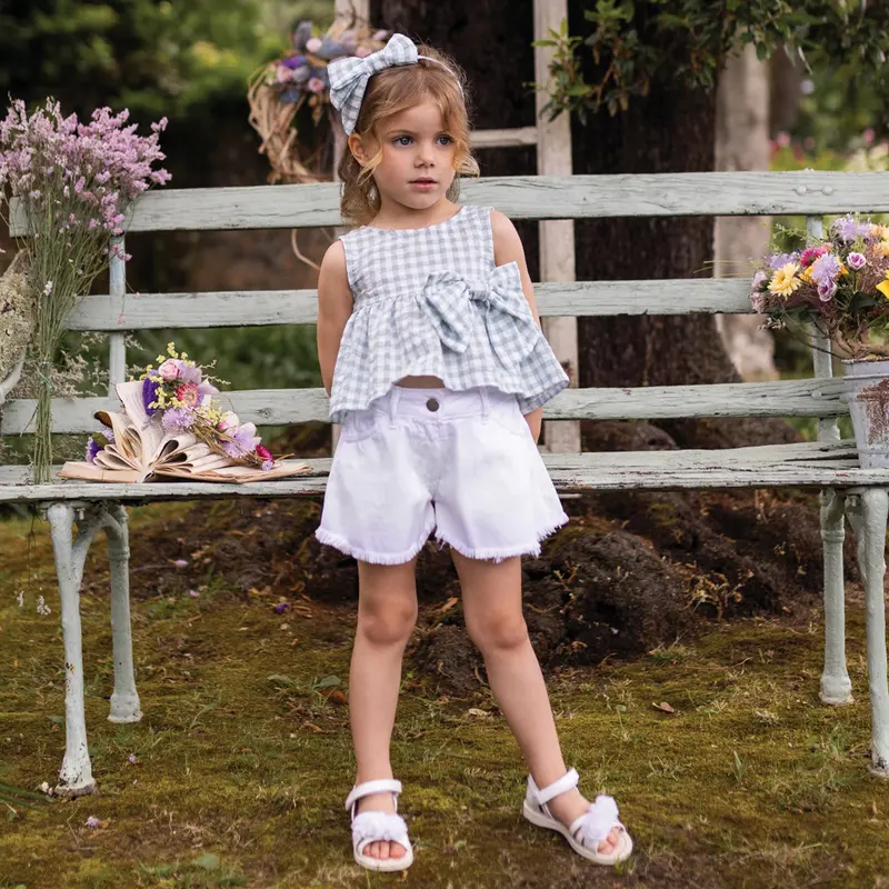 TOP VICHY CON FIOCCO