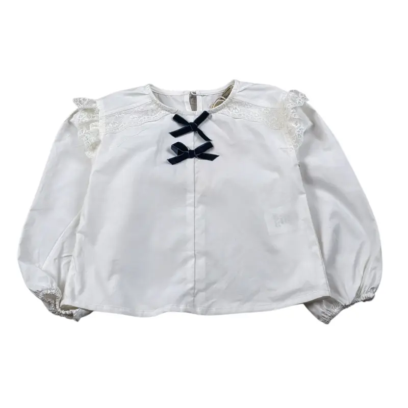 Trussardi Camicia Manica Lunga tinta unita Bianco per Neonata