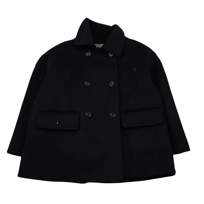 Trussardi Cappotto tinta unita Doppiopetto Blu per Neonato