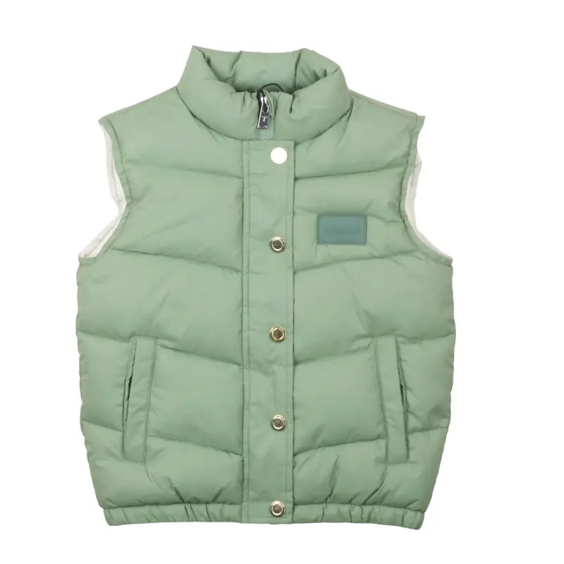 Trussardi Gilet imbottito verde bambina