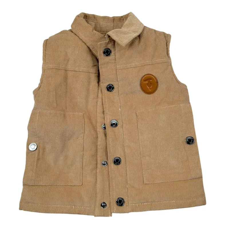Trussardi Giubbino Modello Smanicato tinta unita Beige per Neonato