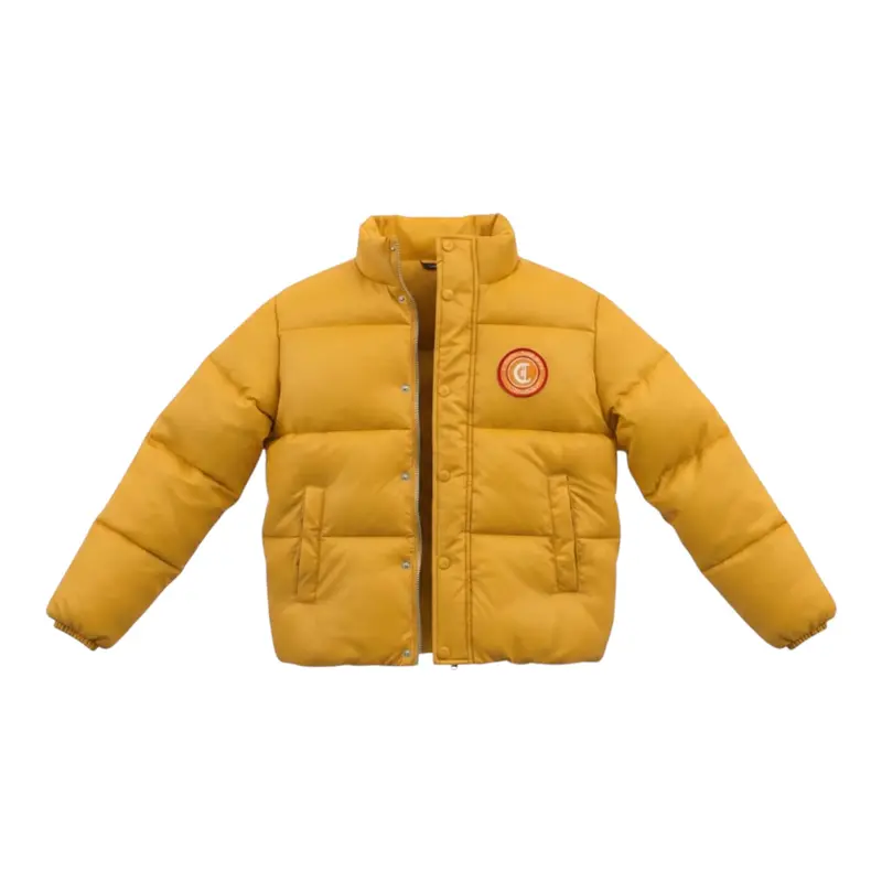 Trussardi Giubbino tinta unita con Logo Senape per Bambino