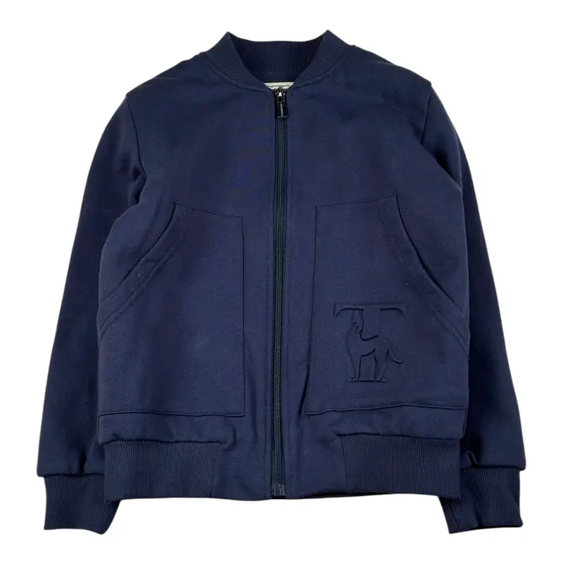 Trussardi giubbino tinta unita con Zip Blu per Bambino