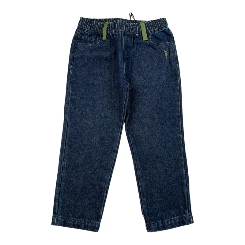 Trussardi Jeans tinta unita con Elastico In Vita Blu per Neonata