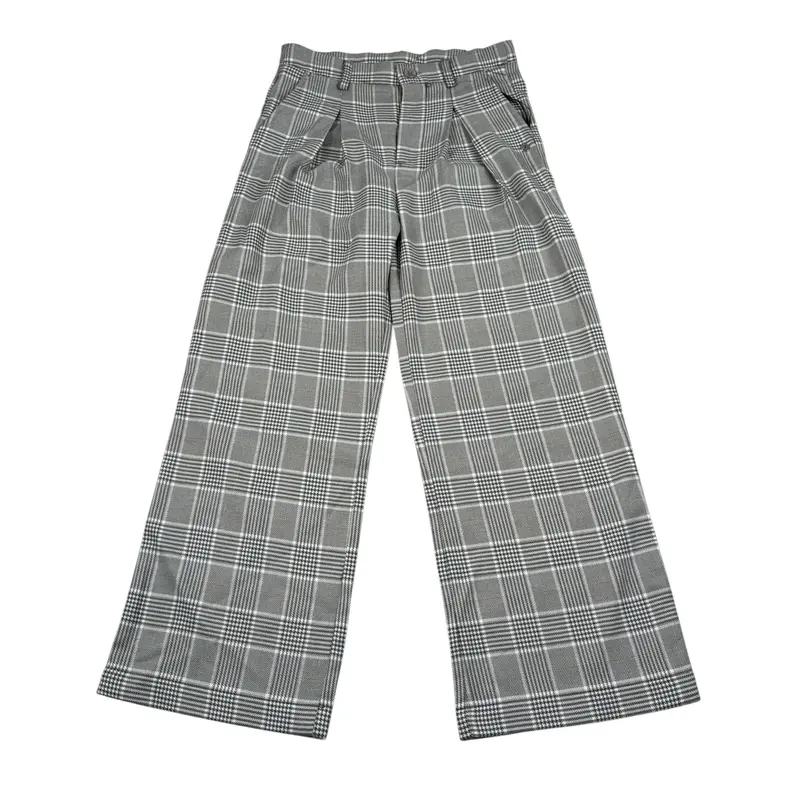 Trussardi Pantalone Stampa Fantaisa Modello Palazzo Grigio per Bambina