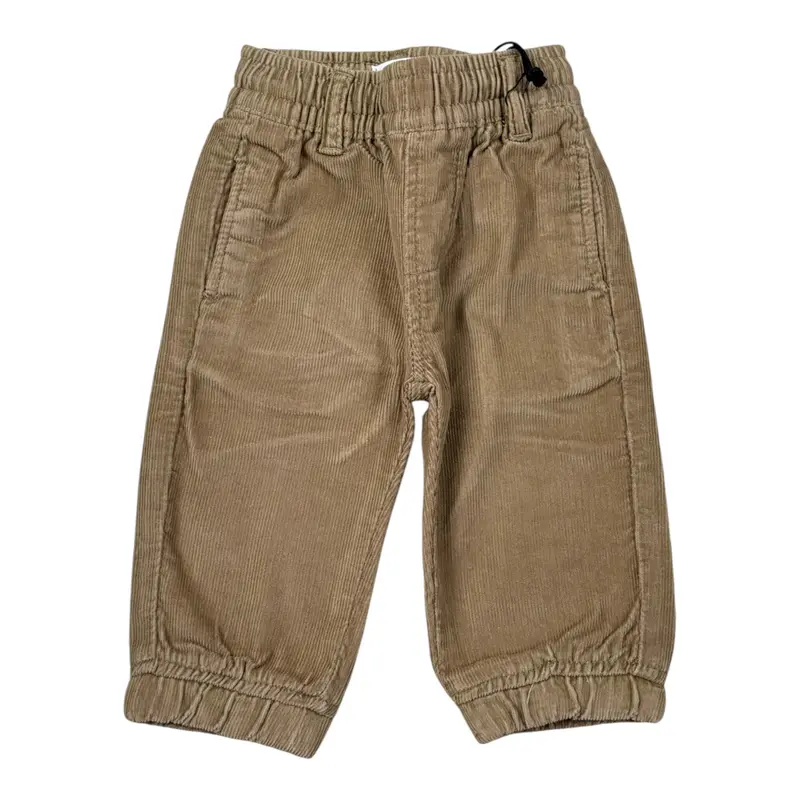 Trussardi Pantalone Tinta Unira con Elaatico In Vita Beige per Neonato