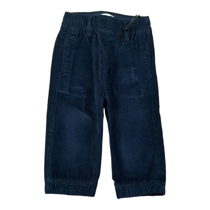 Trussardi Pantalone Tinta Unira con Elaatico In Vita Blu per Neonato