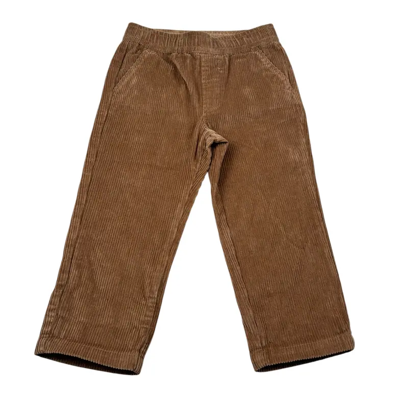 Trussardi Pantalone tinta unita con Elastico In Vita Marrone per Neonato