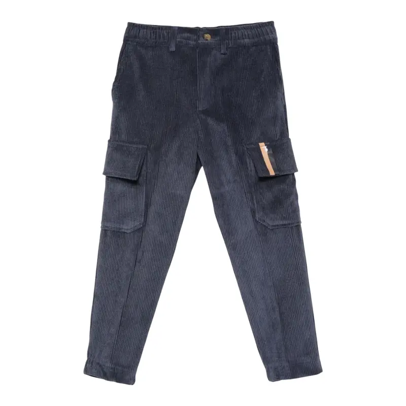 Trussardi Pantalone tinta unita con Tasconi Blu per Bambino