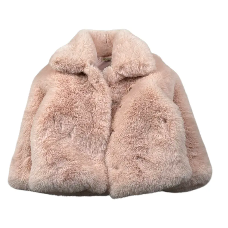 Trussardi Pelliccia tinta unita Rosa per Neonata