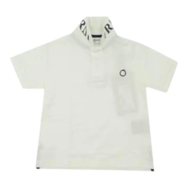 Trussardi Polo Mezza Manica tinta unita Nero per Bambino