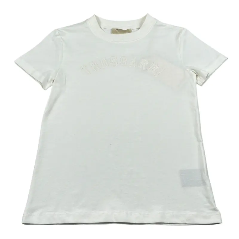 Trussardi T-Shirt Girocollo tinta unita Bianco per Bambino
