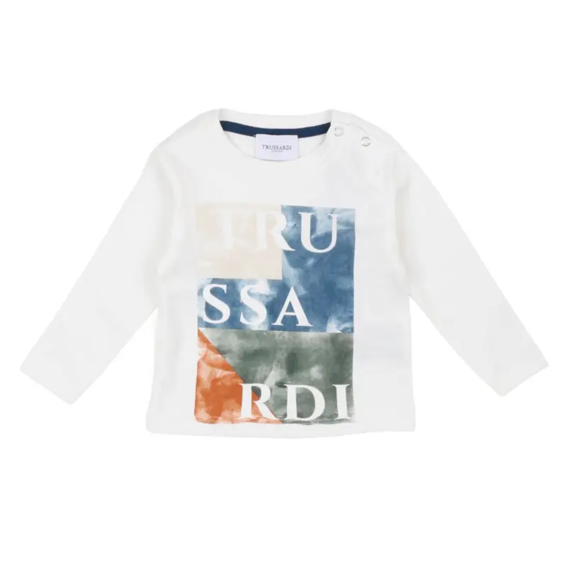 Trussardi T-shirt manica lunga carl neonato bambino