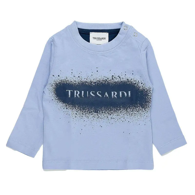 Trussardi T-shirt manica lunga Hester blu neonato