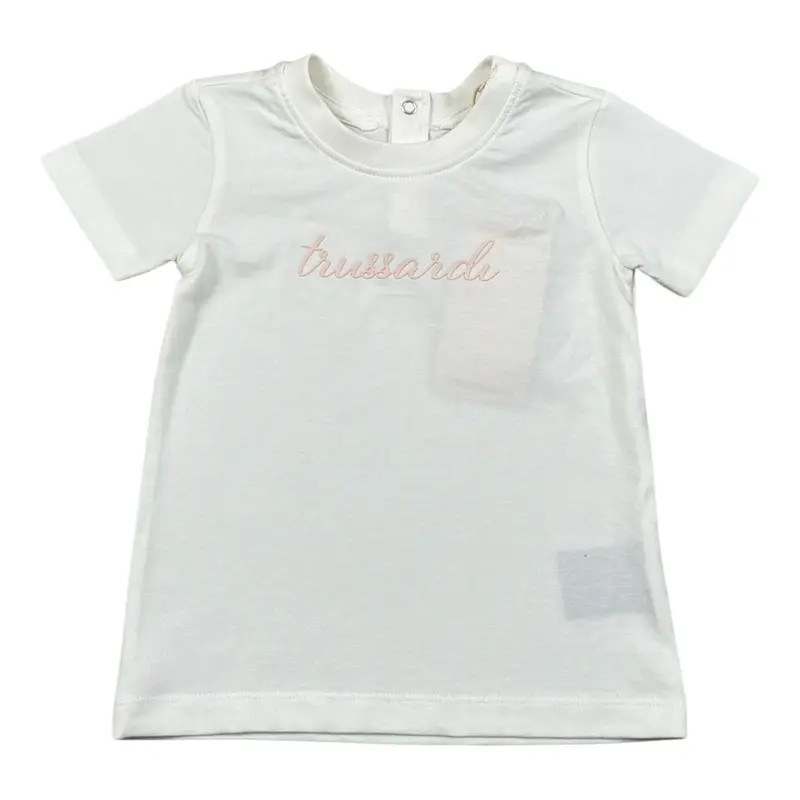 Trussardi T-Shirt tinta unita con Stampa Bianco per Neonata
