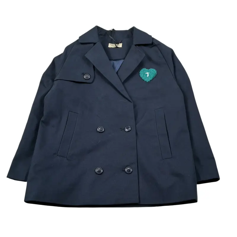 Trussardi Trench tinta unita Doppiopetto Blu per Neonato