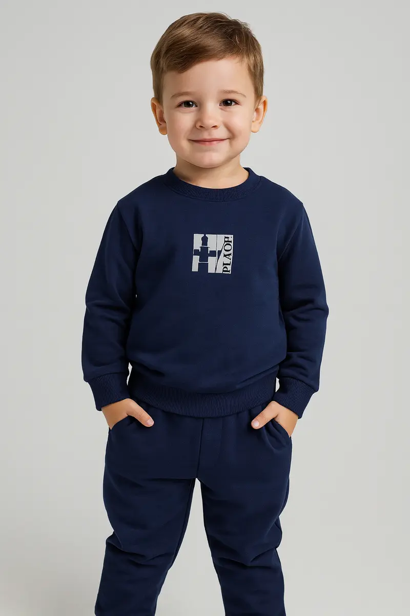 Tuta bambino invernale con logo schiena