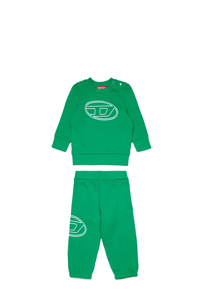TUTA VERDE CON LOGO BIANCO DIESEL