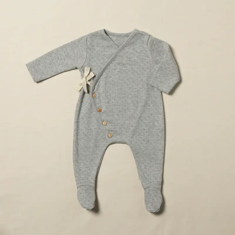 TUTINA KIMONO - POINTELLE GREY