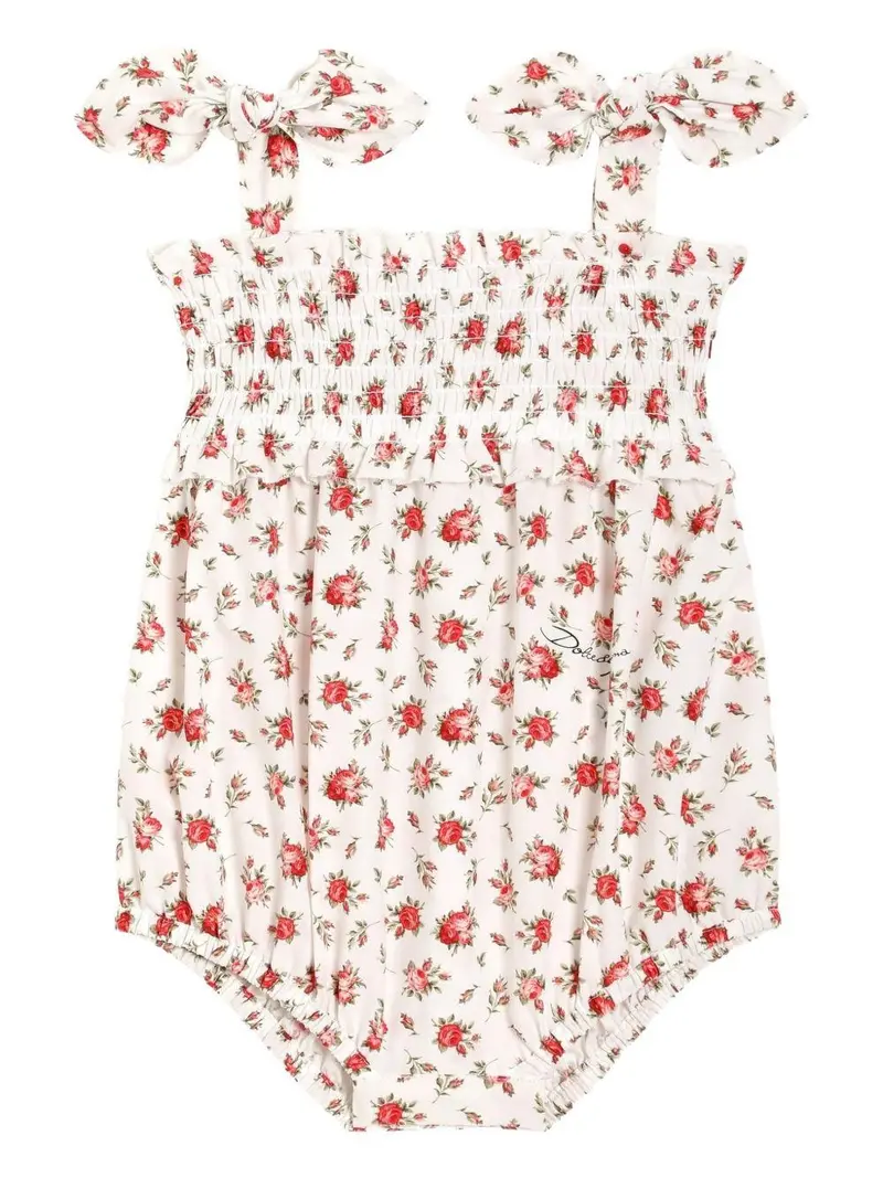 Tutina per neonata Dolce & Gabbana Kids a fiori