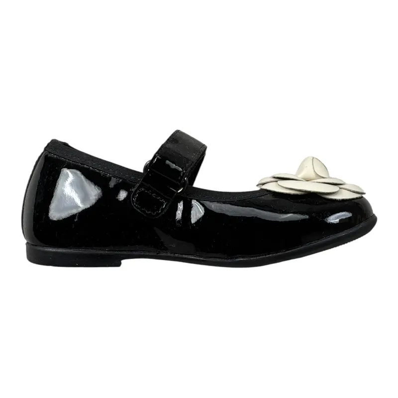 Twinset Ballerine tinta unita con Applicazioni Nero per Neonata