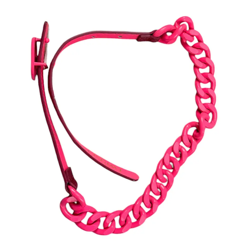 Twinset Cintura tinta unita con Logo Fuxia per Bambina
