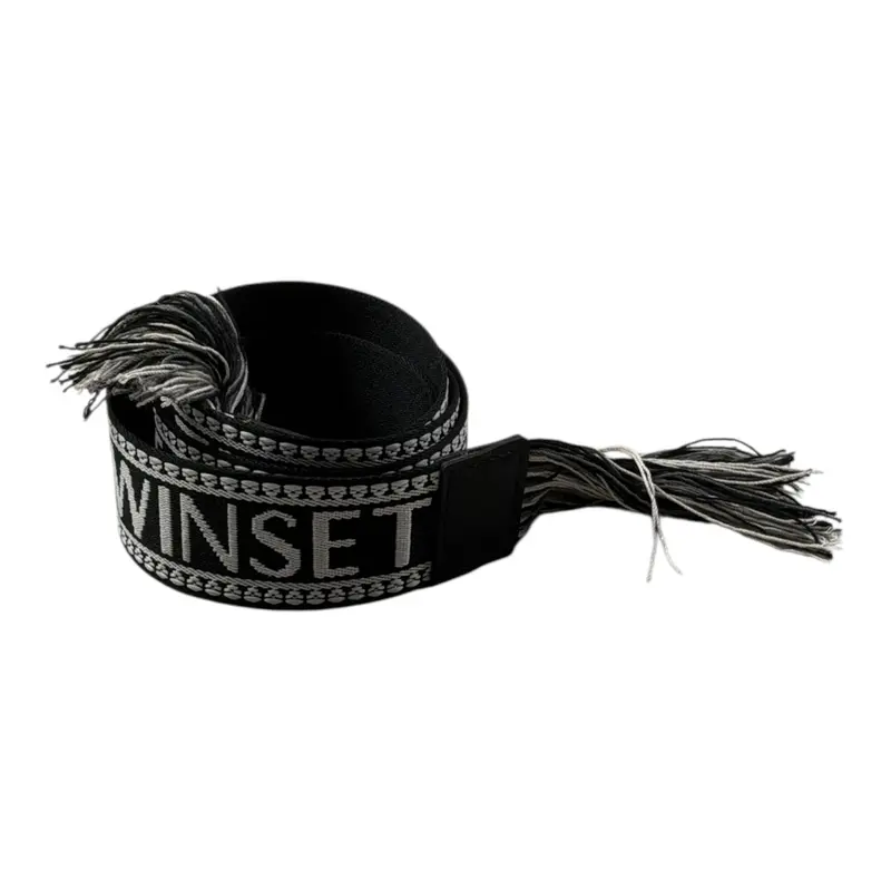 Twinset Cintura tinta unita con Logo Nero per Bambina