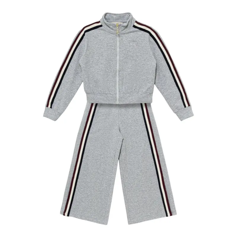 Twinset Completo 2Pz Maglia-Pantalone tinta unita Grigio per Bambina