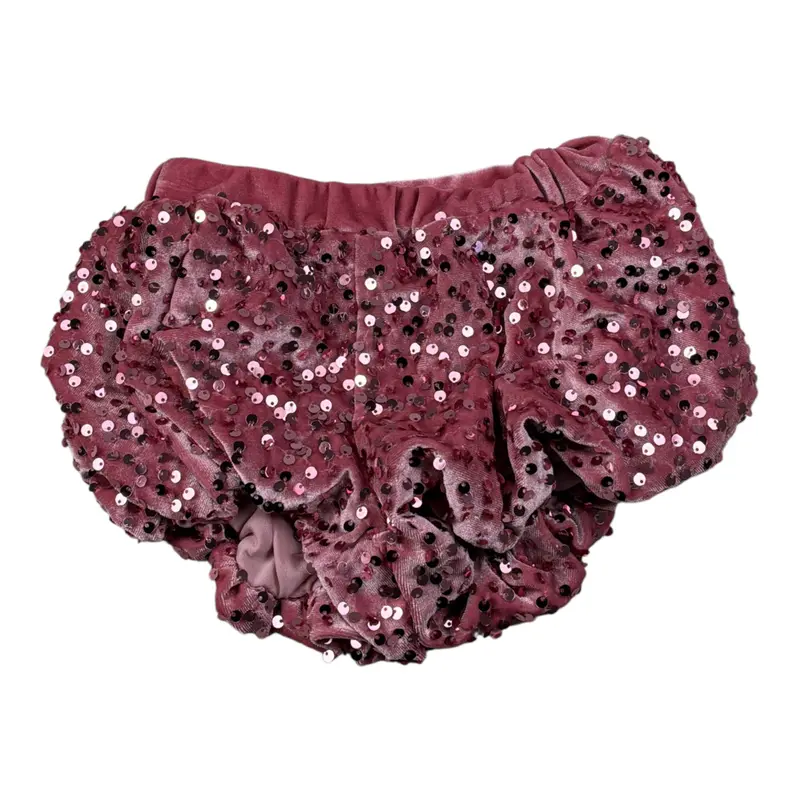 U+È Coulotte tinta unita con Paillettes Rosa per Bambina