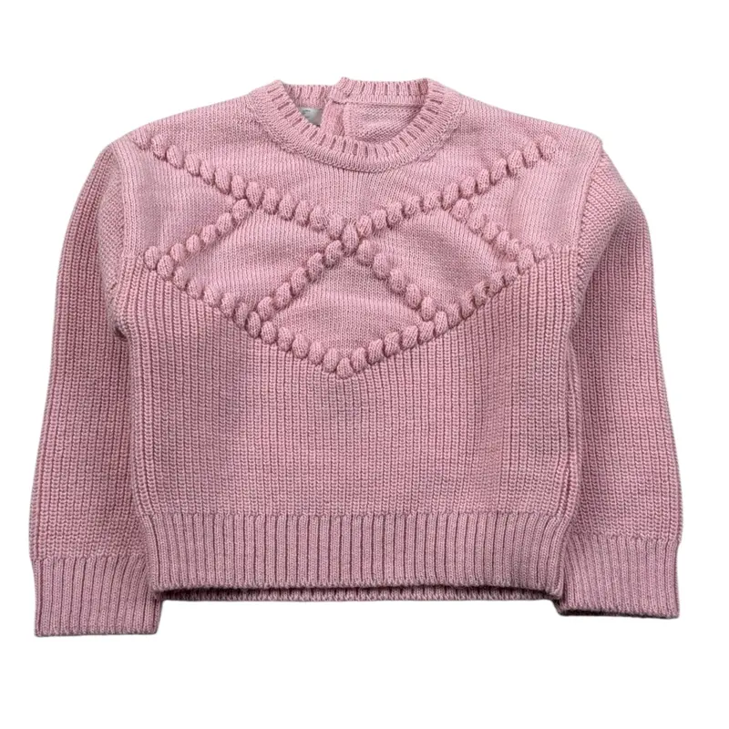 U+È Maglia Girocollo tinta unita Rosa per Neonata
