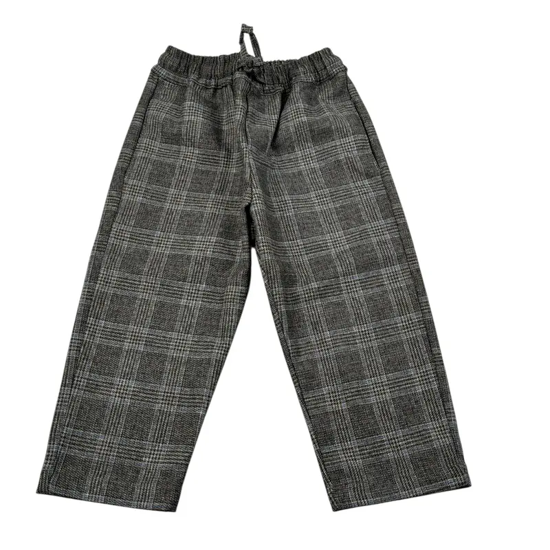 U+È Pantalone Tinta Jnita con Elastico In Vita Grigio per Neonato