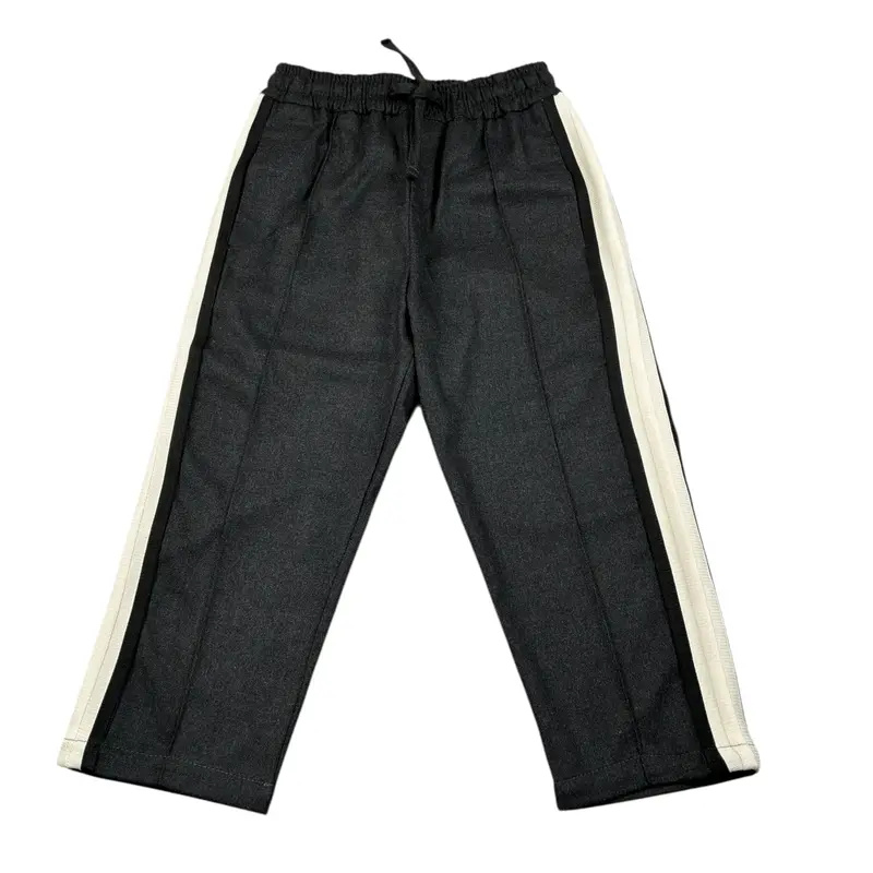 U+È Pantalone tinta unita con Elastico In Vita Grigio per Bambino