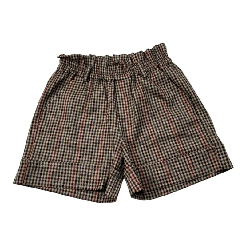 U+È Short Stampa Fantaisa con Elastico In Vita Beige per Bambina