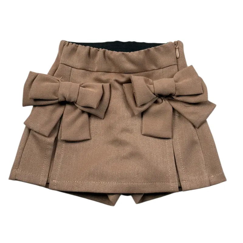 U+È Short tinta unita con Elastico In Vita Beige per Neonata