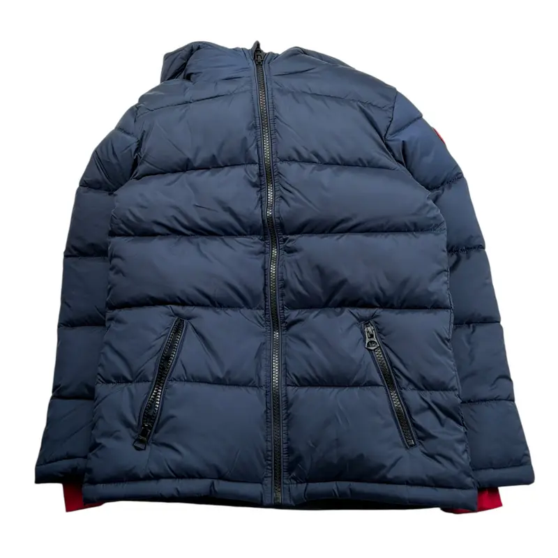 U.S. Pollo Assn Giubbino tinta unita con Zip E Cappuccio Blu per Bambino