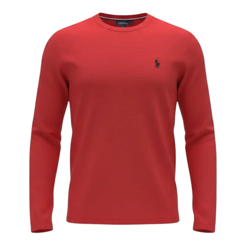 U.S. Pollo Assn Shirt tinta unita con Stampa Rosso per Bambino