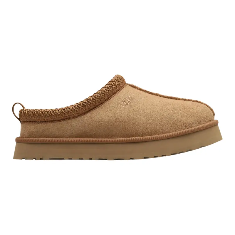 Ugg Ciabatta tinta unita con Logo Beige per Bambina